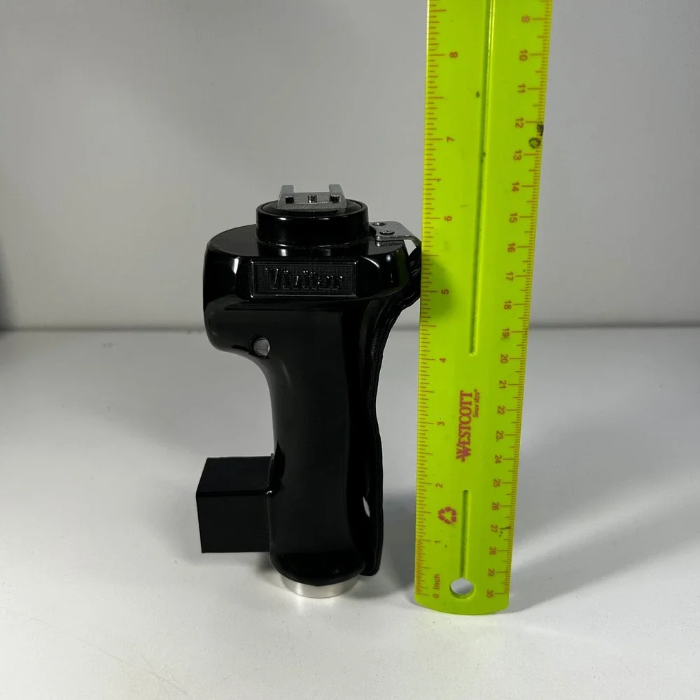 Vivitar Pistol Grip Camera Handle Shutter Release Flash Bracket Black Vintage